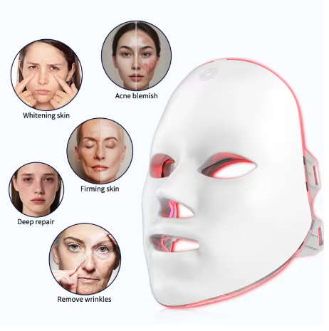 LUMSKIN™ 7-Kleuren LED Gezichtsmasker – Voor Huidverjonging & Acnebehandeling