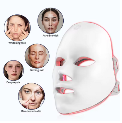 LUMSKIN™ 7-Kleuren LED Gezichtsmasker – Voor Huidverjonging & Acnebehandeling